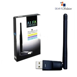 ALFA LV‑UW10SRK 150 Mbps USB Wi‑Fi Receiver with External Antenna