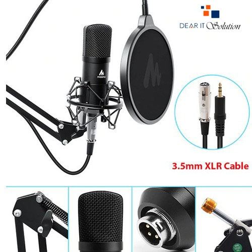 Maono AU-A03 Premium Condenser Microphone Kit for Creators