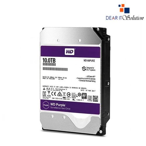 Western Digital 10TB Purple Surveillance HDD – Reliable Storage for CCTV Systems
