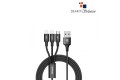 Baseus Rapid Series 3-in-1 Micro + Dual Lightning 3A Cable 1.2 Meter