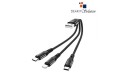 Hoco X47 Harbor 3-In-1 USB Charging Cable