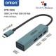 ONTEN OTN-9596 Type-C to USB3.0*4 Hub