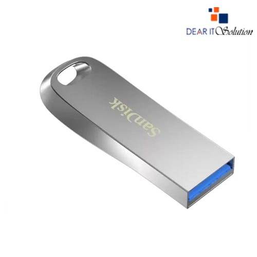 SanDisk 128GB Ultra Luxe USB 3.1 Metal Silver Pen Drive