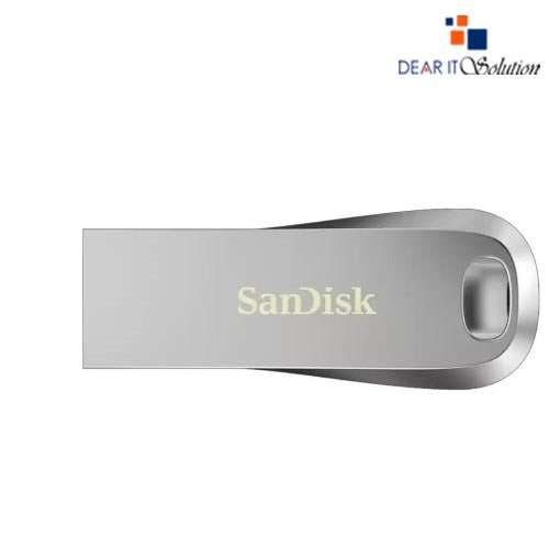 SanDisk 128GB Ultra Luxe USB 3.1 Metal Silver Pen Drive