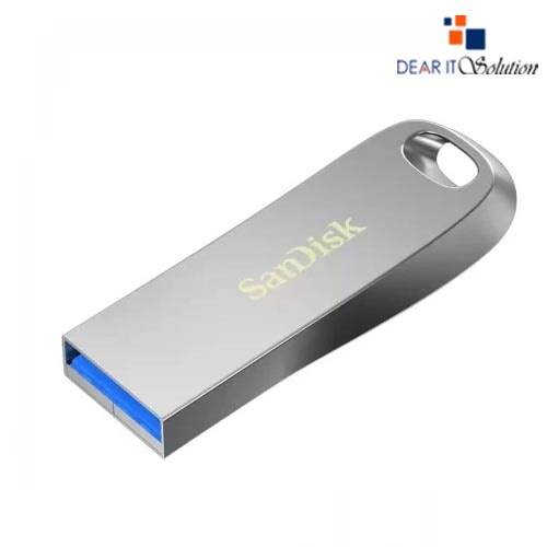 SanDisk 64GB Ultra Luxe USB 3.1 Metal Silver Pen Drive