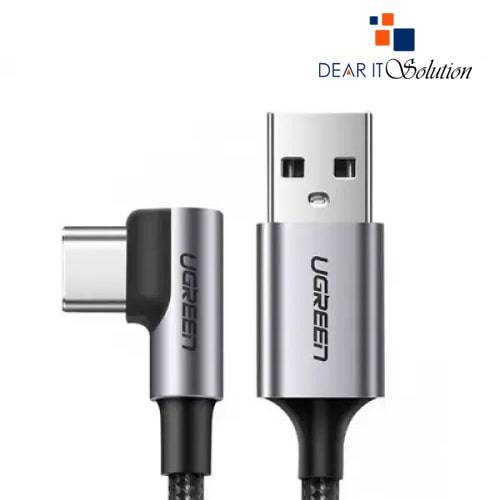 Ugreen US284 1M Right Angle 90° USB Type-A 2.0 To USB Type-C Cable #50941